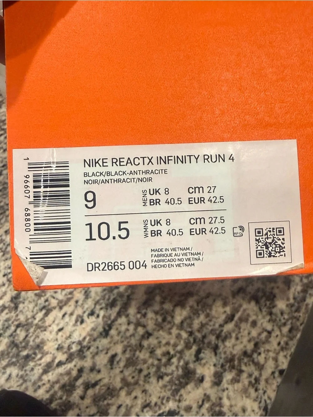 Nike reactx infinity run 4 shoes